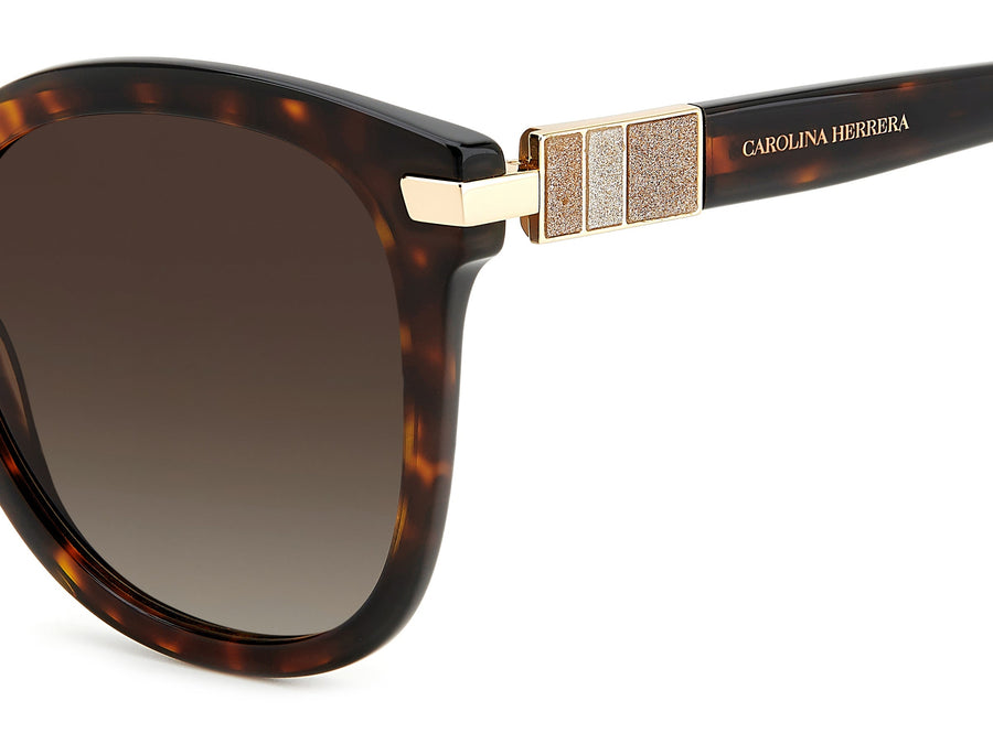 Carolina Herrera Square Sunglasses - HER 0134/S HAVANA