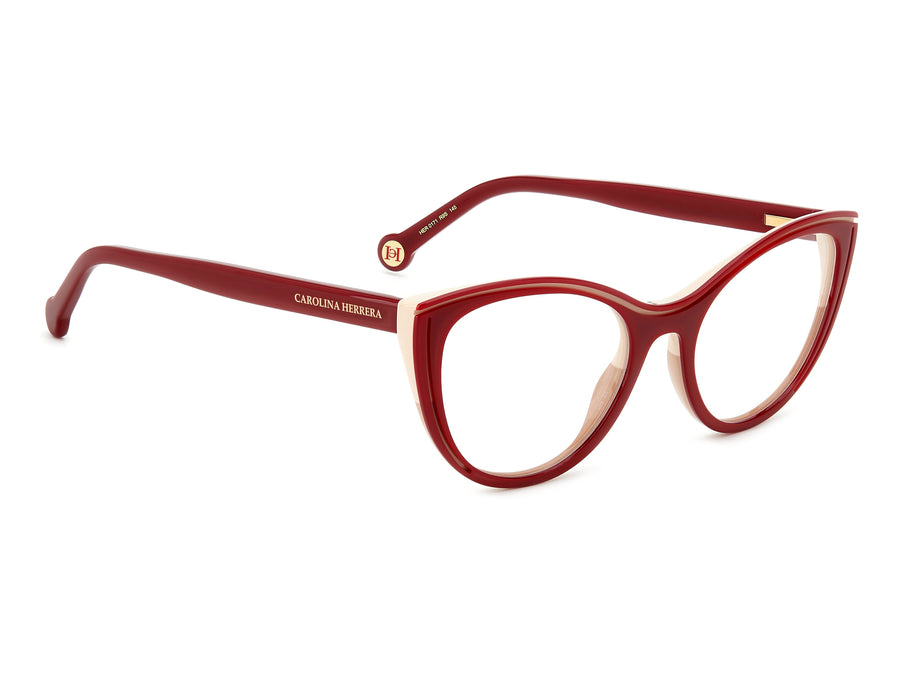 Carolina Herrera Cat-Eye Frames - HER 0171 BURGUNDY BEIGE