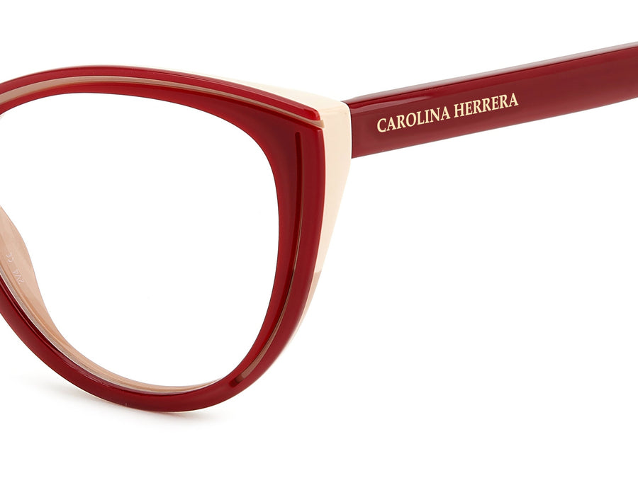 Carolina Herrera Cat-Eye Frames - HER 0171 BURGUNDY BEIGE