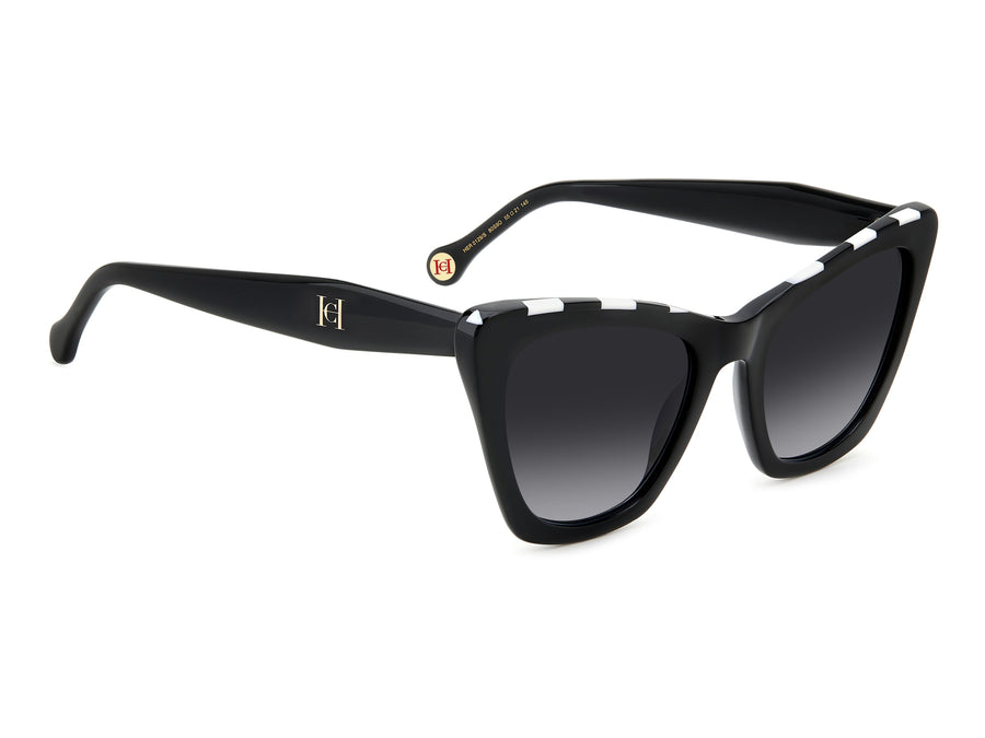 Carolina Herrera Square Sunglasses - HER 0129/S BLACK WHITE