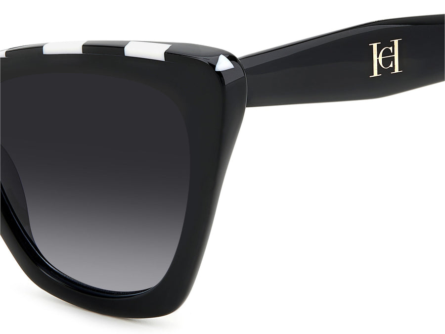 Carolina Herrera Square Sunglasses - HER 0129/S BLACK WHITE