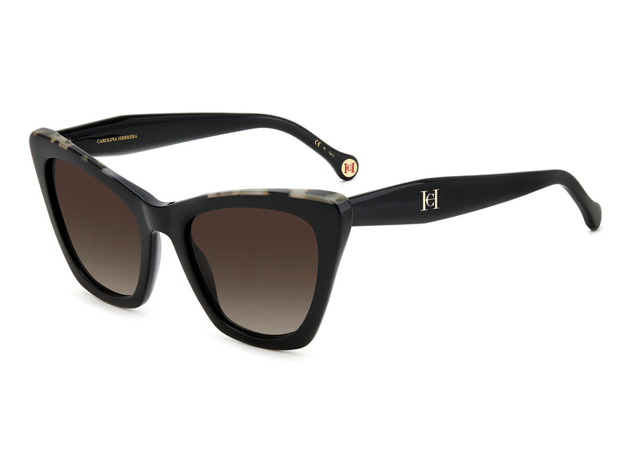 Carolina Herrera Square Sunglasses - HER 0129/S BLACK HAVANA