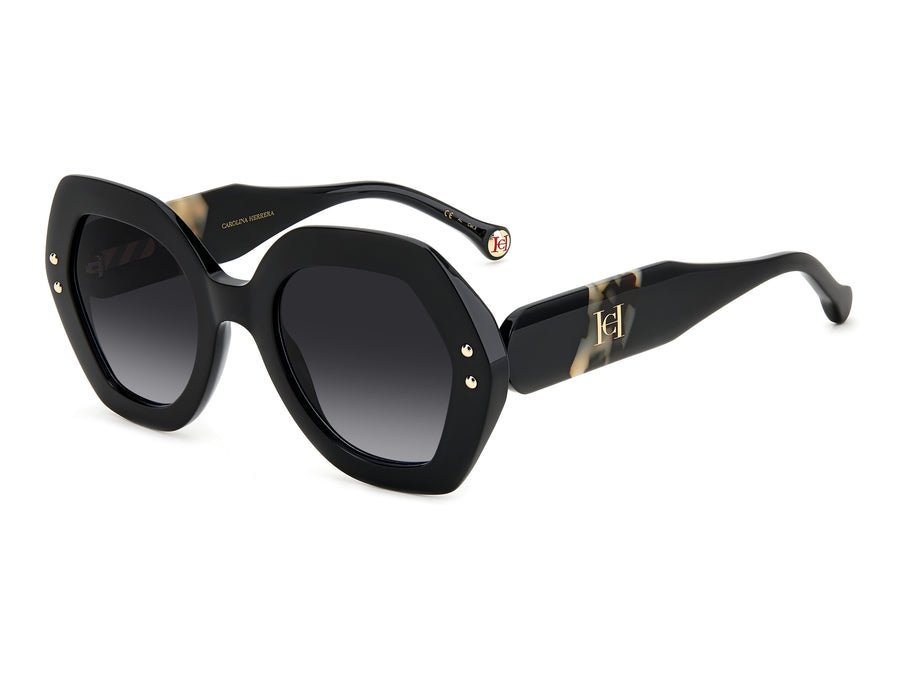 Carolina Herrera Round Sunglasses - HER 0126/S BLACK HAVANA