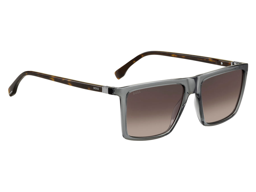 Boss Square Sunglasses - BOSS 1490/S GREY HAVANA DARK RUTHENIUM