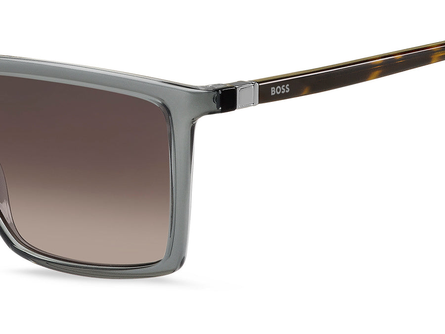 Boss Square Sunglasses - BOSS 1490/S GREY HAVANA DARK RUTHENIUM