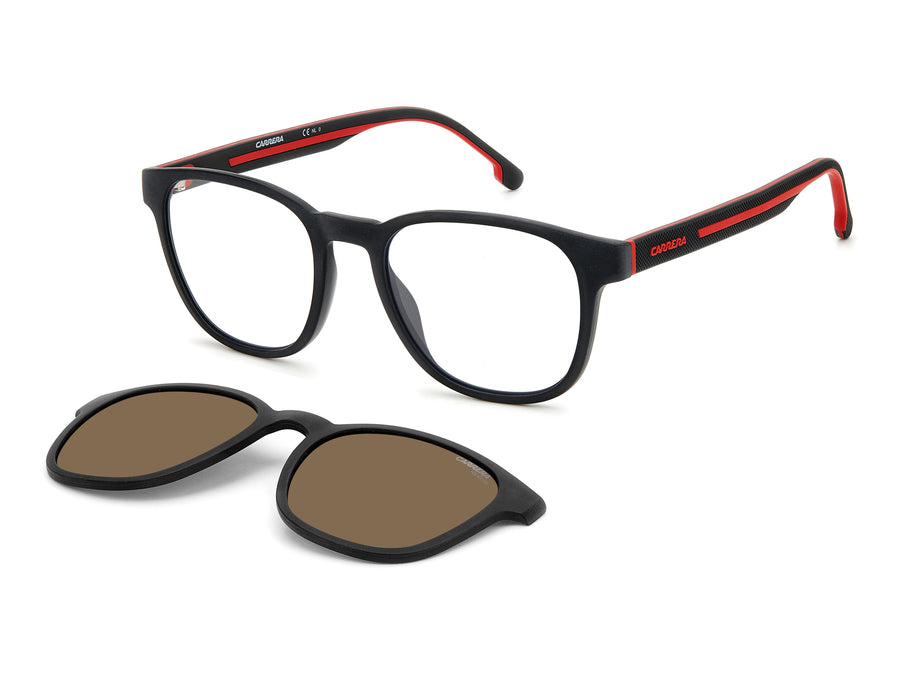 Carrera Square Sunglasses - CA8062/CS MATTE BLACK RED