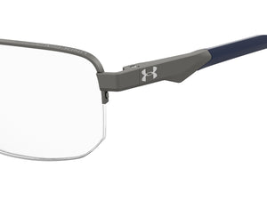 Under Armour Square Frames - UA 5062/G Matte Dark Ruthenium Blue