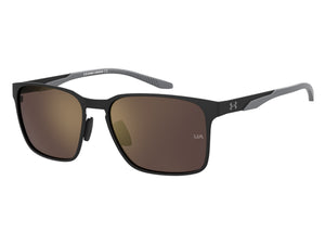 Under Armour Square Sunglasses - UA ASSIST MTL/G Matte Black Grey