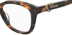 Love Moschino Square Frames - MOL620 Havana