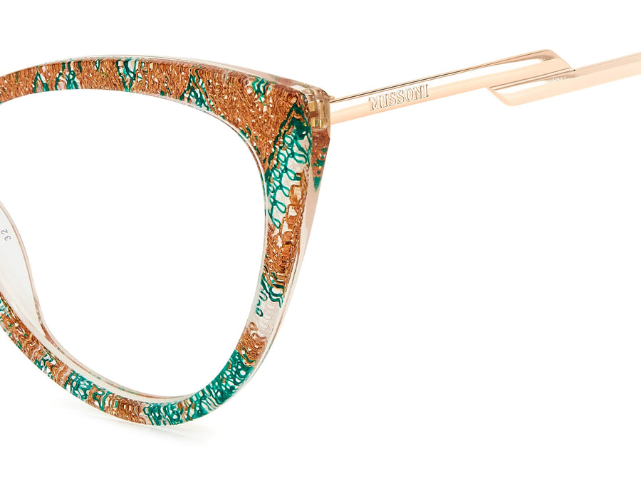 Missoni Cat-Eye Frames - MIS 0124 PATTERN PINK GREEN