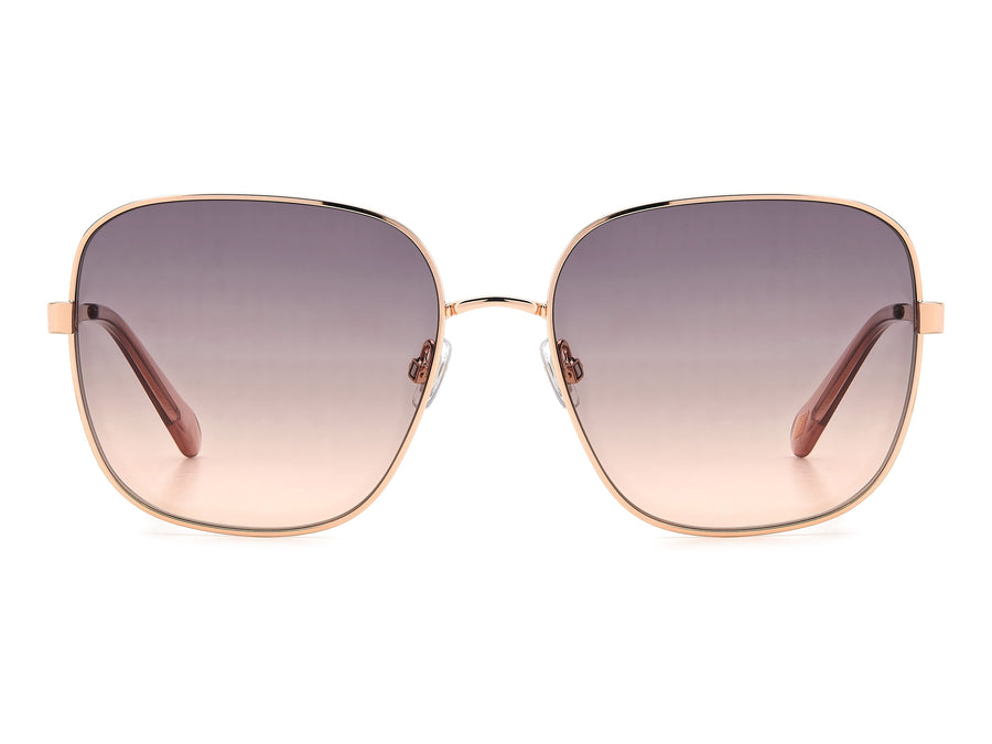 Fossil Square sunglasses - FOS 2133/G/S Red Gold