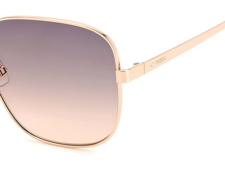 Fossil Square sunglasses - FOS 2133/G/S Red Gold