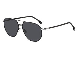 BOSS Aviator Sunglasses - BOSS 1612/F/SK MATTE BLACK SILVER