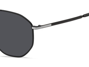 BOSS Aviator Sunglasses - BOSS 1612/F/SK MATTE BLACK SILVER