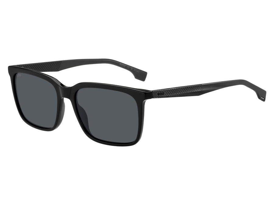 Boss Square Sunglasses - BOSS 1579/S Black Grey