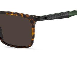 Boss Square Sunglasses - BOSS 1579/S Havana Green