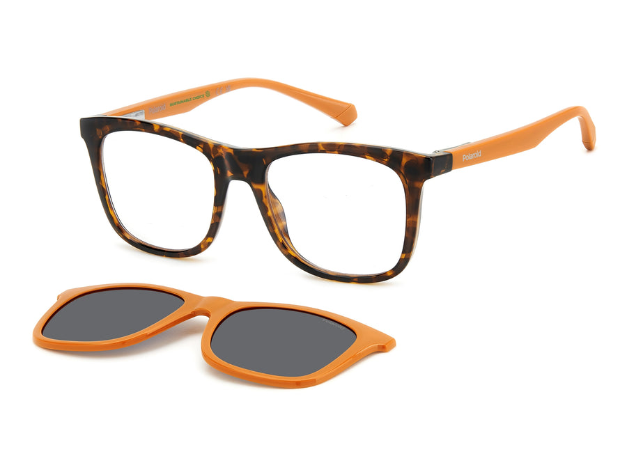 Polaroid Square Sunglasses - PLD 8055/CS HAVANA ORANGE