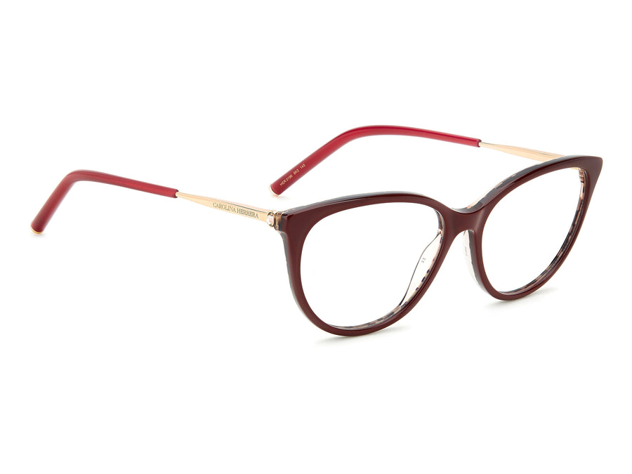 Carolina Herrera Square Frames - HER 0196 BURGUNDY GOLD