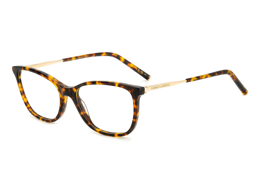 Carolina Herrera Square Frame - HER 0197 HAVANA GOLD