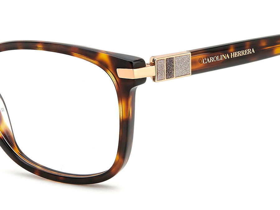 Carolina Herrera Square Frames - HER 0201 HAVANA GOLD