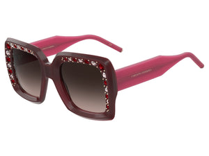 Carolina Herrera Square Sunglasses - HER 0178/S BURGUNDY PINK