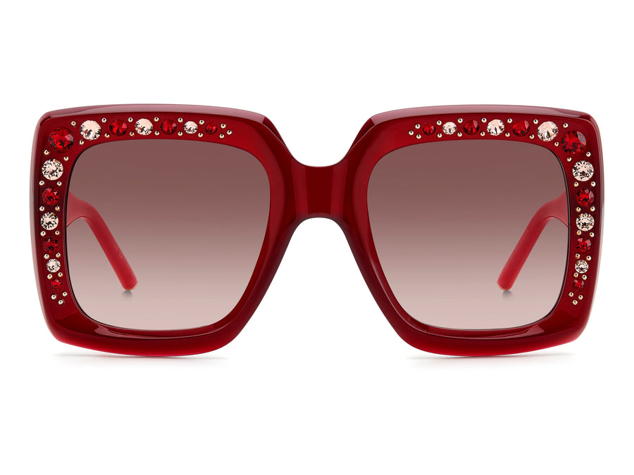 Carolina Herrera Square Sunglasses - HER 0178/S BURGUNDY PINK