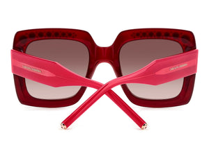 Carolina Herrera Square Sunglasses - HER 0178/S BURGUNDY PINK