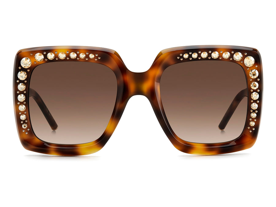 Carolina Herrera Square Sunglasses - HER 0178/S BROWN HAVANA