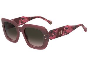 Carolina Herrera Square Sunglasses - HER 0186/S BURGUNDY RED HAVANA