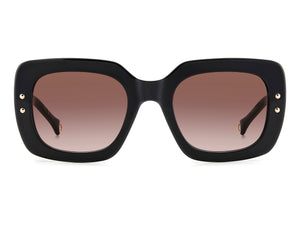 Carolina Herrera Square Sunglasses - HER 0186/S BLACK BURGUNDY