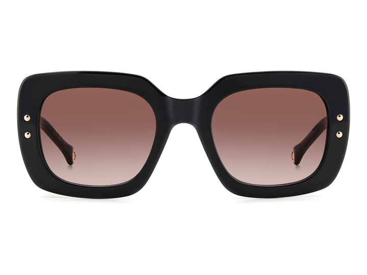 Carolina Herrera Square Sunglasses - HER 0186/S BLACK BURGUNDY