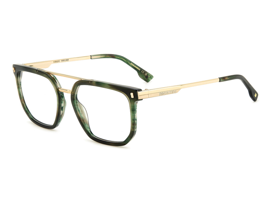 Dsquared Square Frames - D2 0112 Horn Green