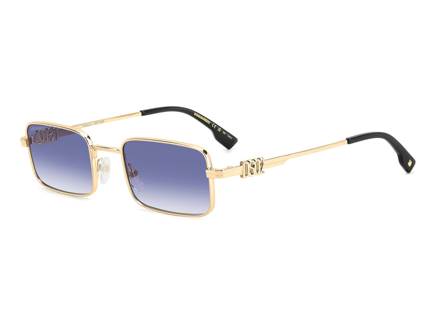 Dsquared Square Sunglasses - D2 0104/S Gold Blue