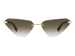 Dsquared Cat-Eye Sunglasses - D2 0108/S Gold Green