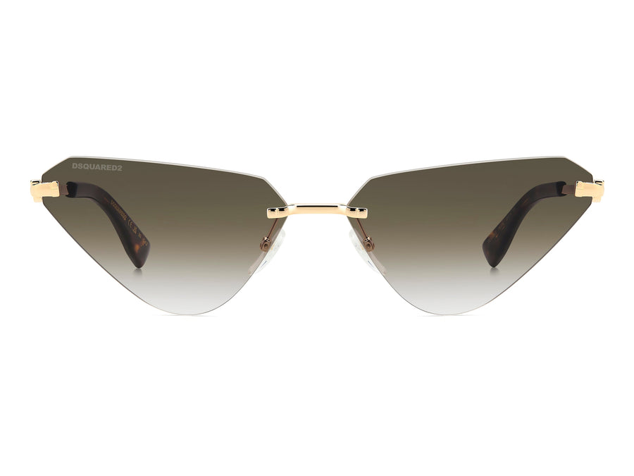 Dsquared Cat-Eye Sunglasses - D2 0108/S Gold Green