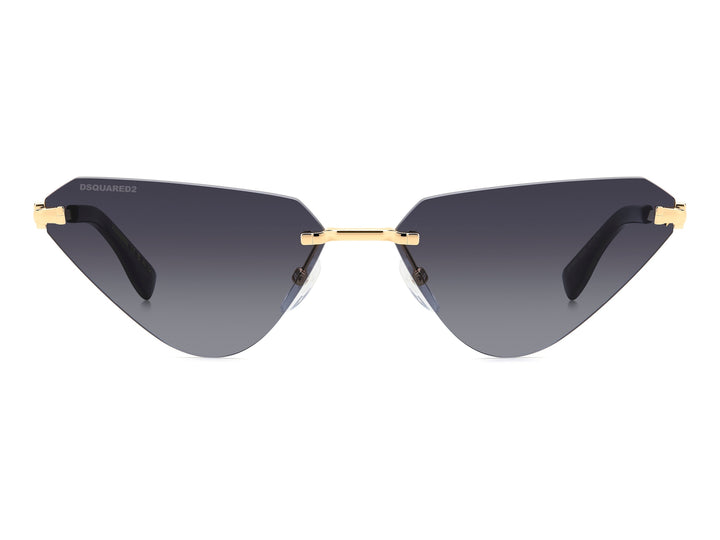 Dsquared Cat-Eye Sunglasses - D2 0108/S Gold Black_