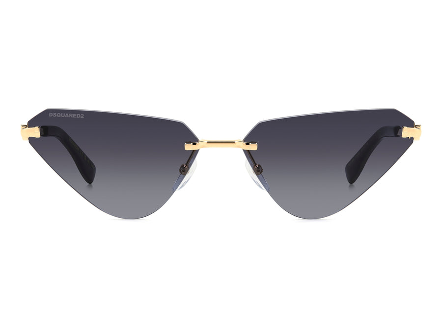 Dsquared Cat-Eye Sunglasses - D2 0108/S Gold Black_