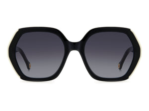 Carolina Herrera Square Sunglasses - HER 0181/S BLACK WHITE