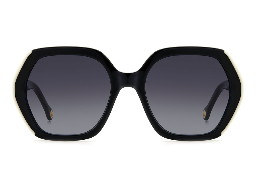 Carolina Herrera Square Sunglasses - HER 0181/S BLACK WHITE