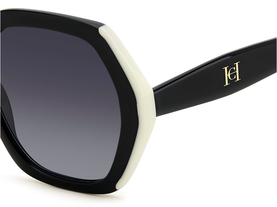 Carolina Herrera Square Sunglasses - HER 0181/S BLACK WHITE