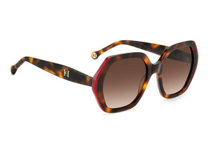 Carolina Herrera Square Sunglasses - HER 0181/S HAVANA RED