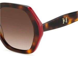 Carolina Herrera Square Sunglasses - HER 0181/S HAVANA RED