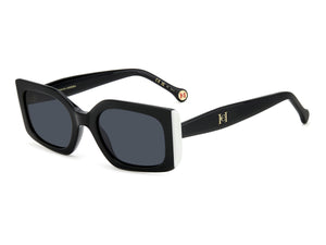 Carolina Herrera Square Sunglasses - HER 0182/S BLACK WHITE