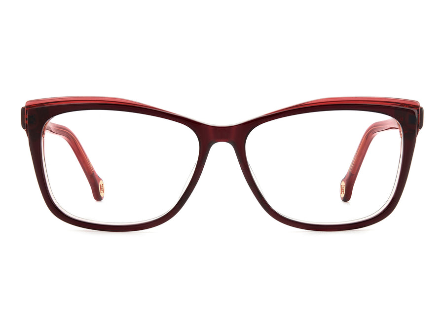 Carolina Herrera Square Frames - HER 0208 BURGUNDY RED