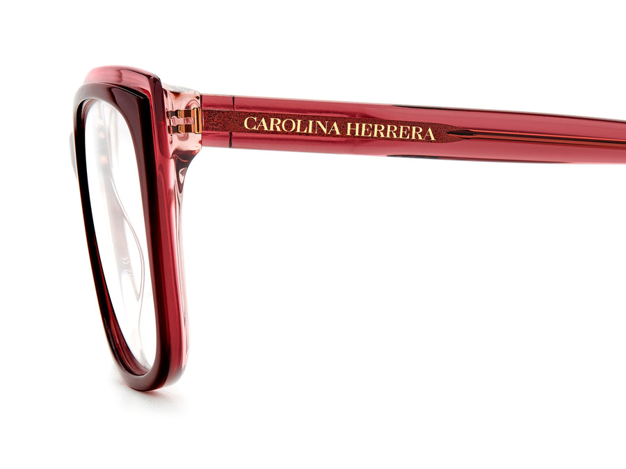 Carolina Herrera Square Frames - HER 0208 BURGUNDY RED