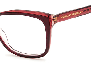 Carolina Herrera Square Frames - HER 0208 BURGUNDY RED