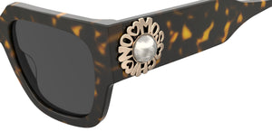 Moschino Square Sunglasses - MOS153/S Havana