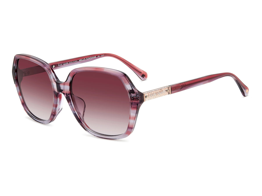 kate spade Square Sunglasses - ELLERY/F/S PINK HORN