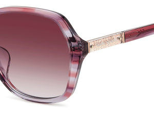 kate spade Square Sunglasses - ELLERY/F/S PINK HORN