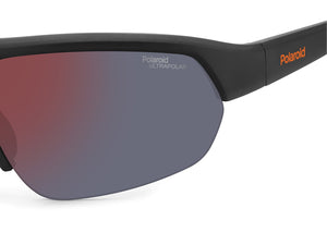 Polaroid Square Sunglasses - PLD 7048/S BLACK ORANGE